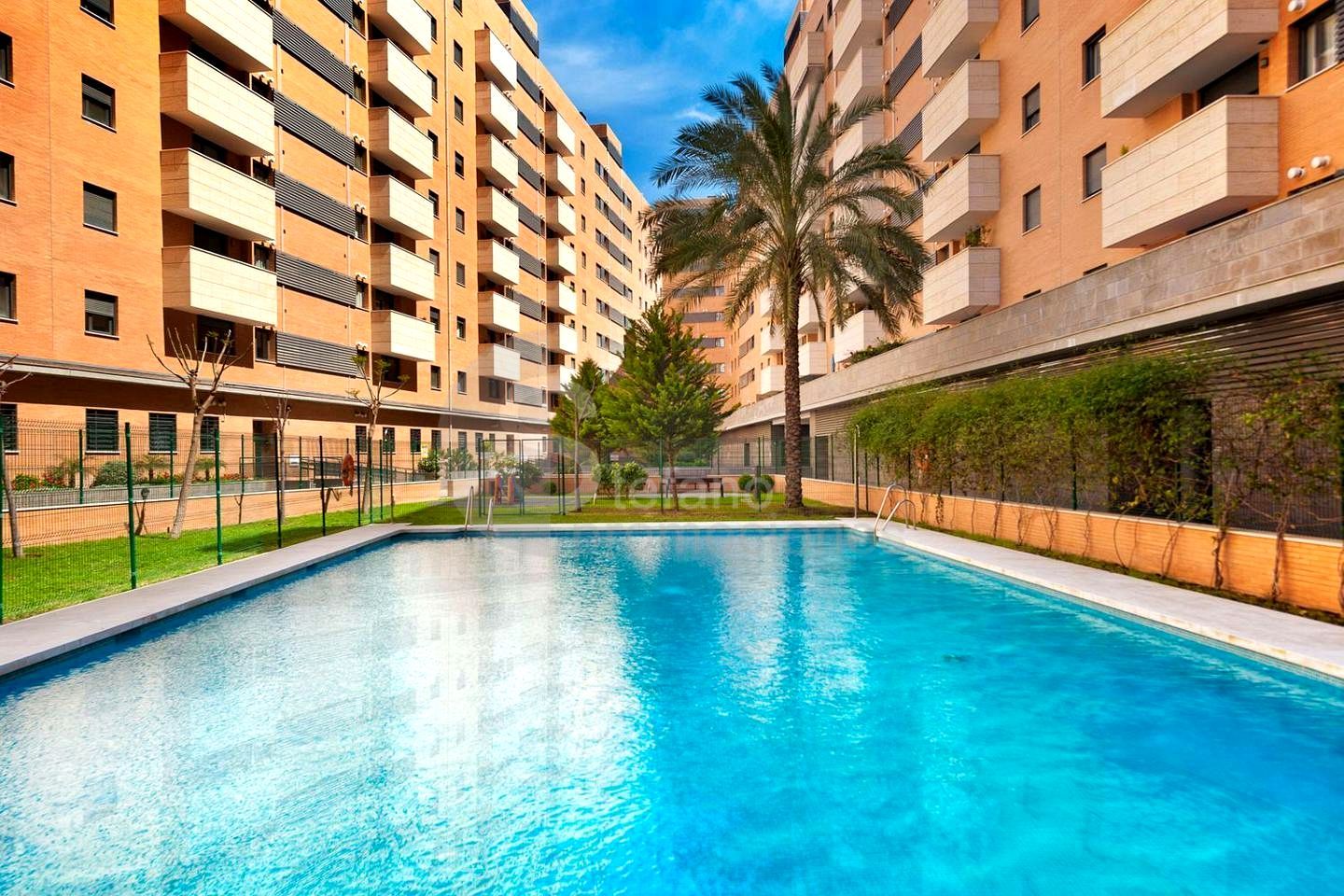 Swimming pool of Flat for sale in Málaga Capital  with Air Conditioner, Terrace and Community pool