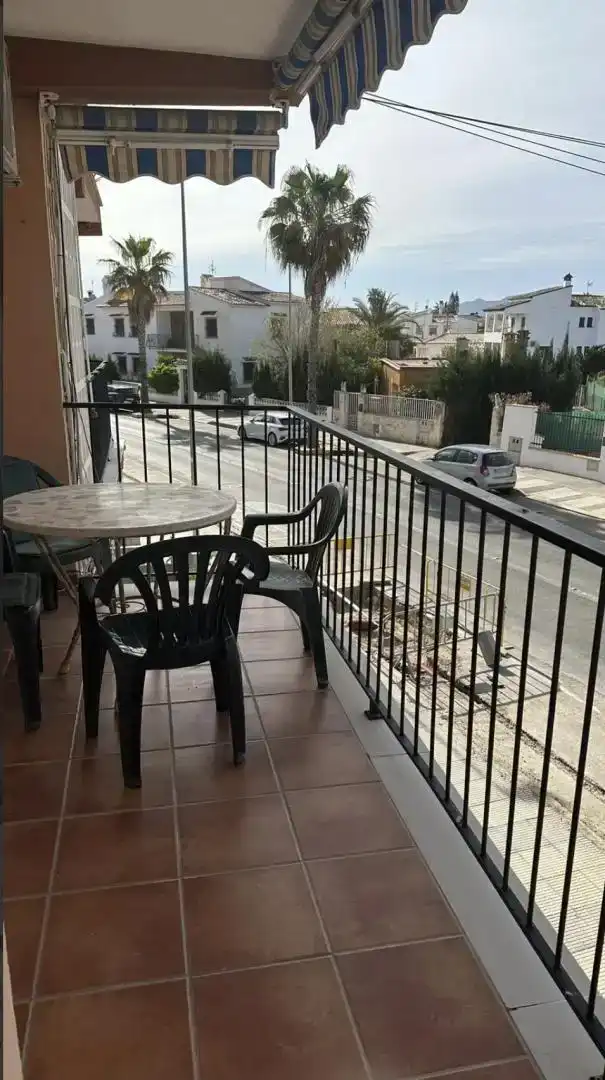 Terrace of Flat for rent in Oliva  with Air Conditioner, Parquet flooring and Furnished