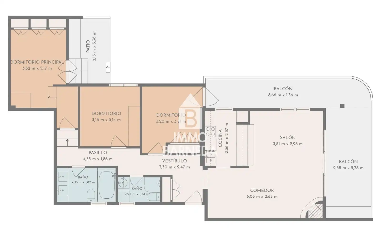 Flat for sale in Roses  with Air Conditioner, Heating and Terrace