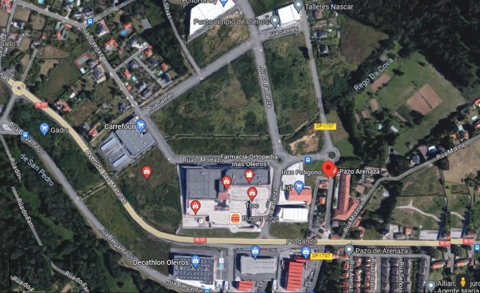 Exterior view of Industrial land for sale in Oleiros