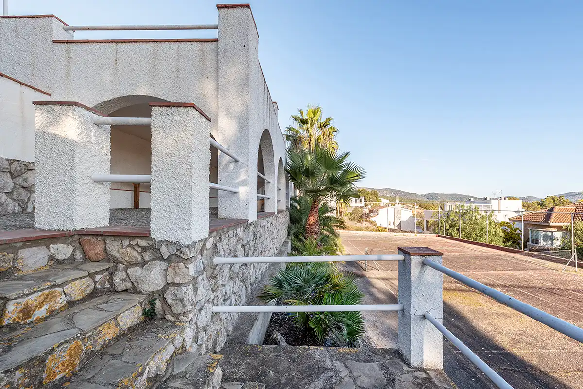 Exterior view of Houses for sale in Sant Pere de Ribes  with Heating, Terrace and Swimming Pool