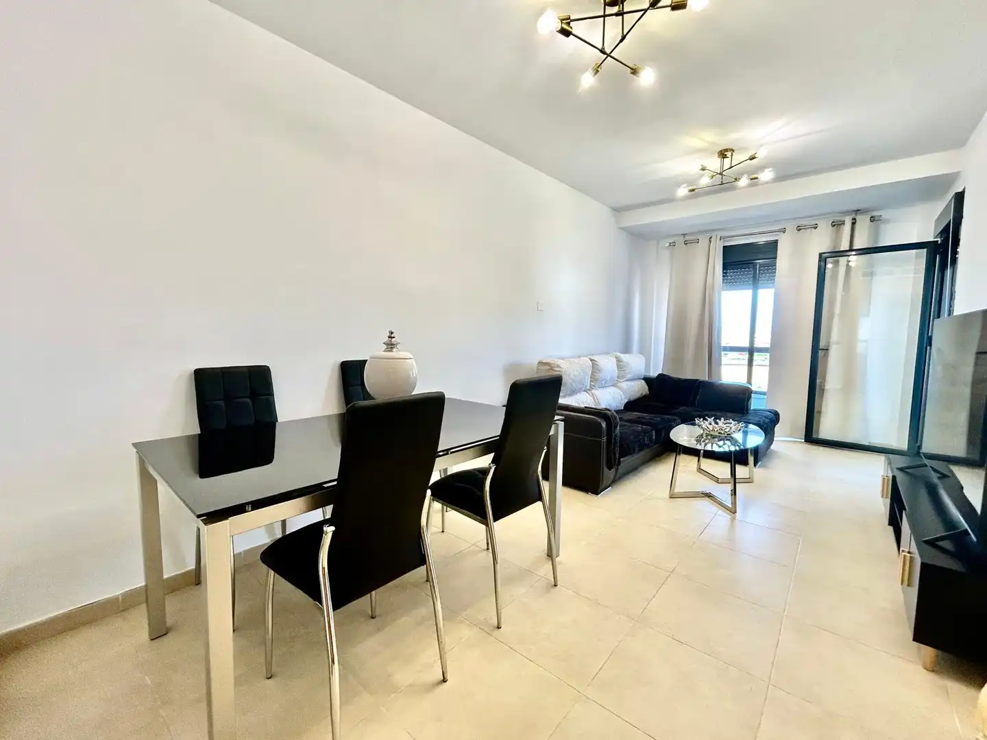Living room of Flat for sale in Roquetas de Mar  with Air Conditioner, Heating and Terrace
