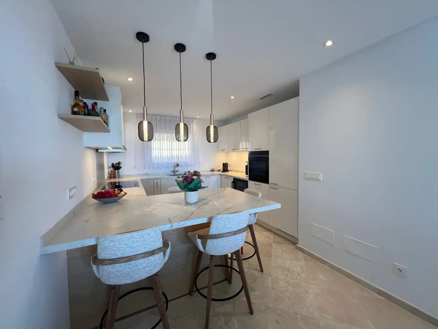 Cocina de Casa adosada en venta en Ojén con Aire acondicionado, Amueblado y Horno