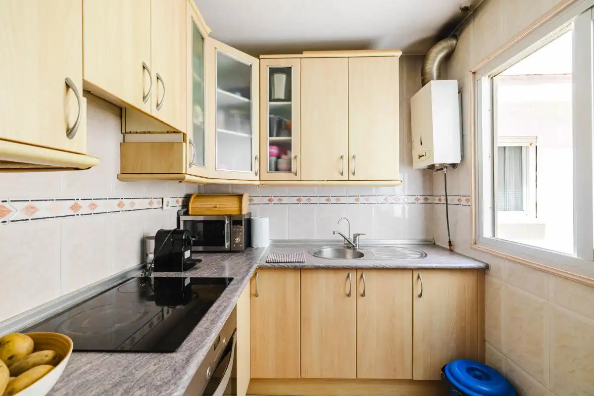 Kitchen of Flat for sale in Málaga  with Air Conditioner, Heating and Terrace