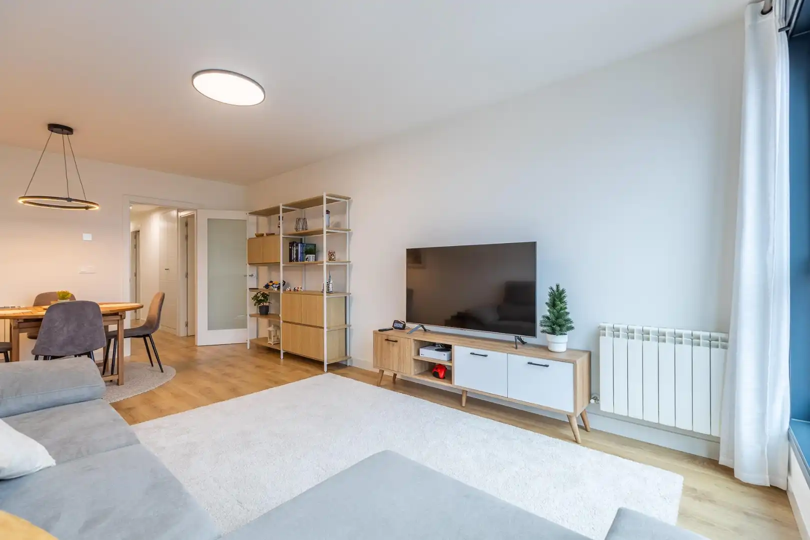 Sala de estar de Piso en venta en A Coruña Capital  con Calefacción, Jardín privado y Terraza