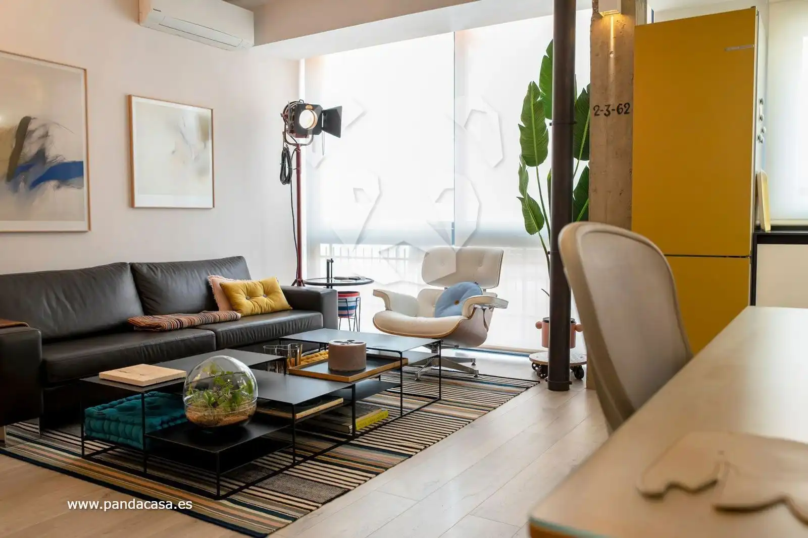 Sala de estar de Piso de alquiler en Madrid con Aire acondicionado, Calefacción y Trastero