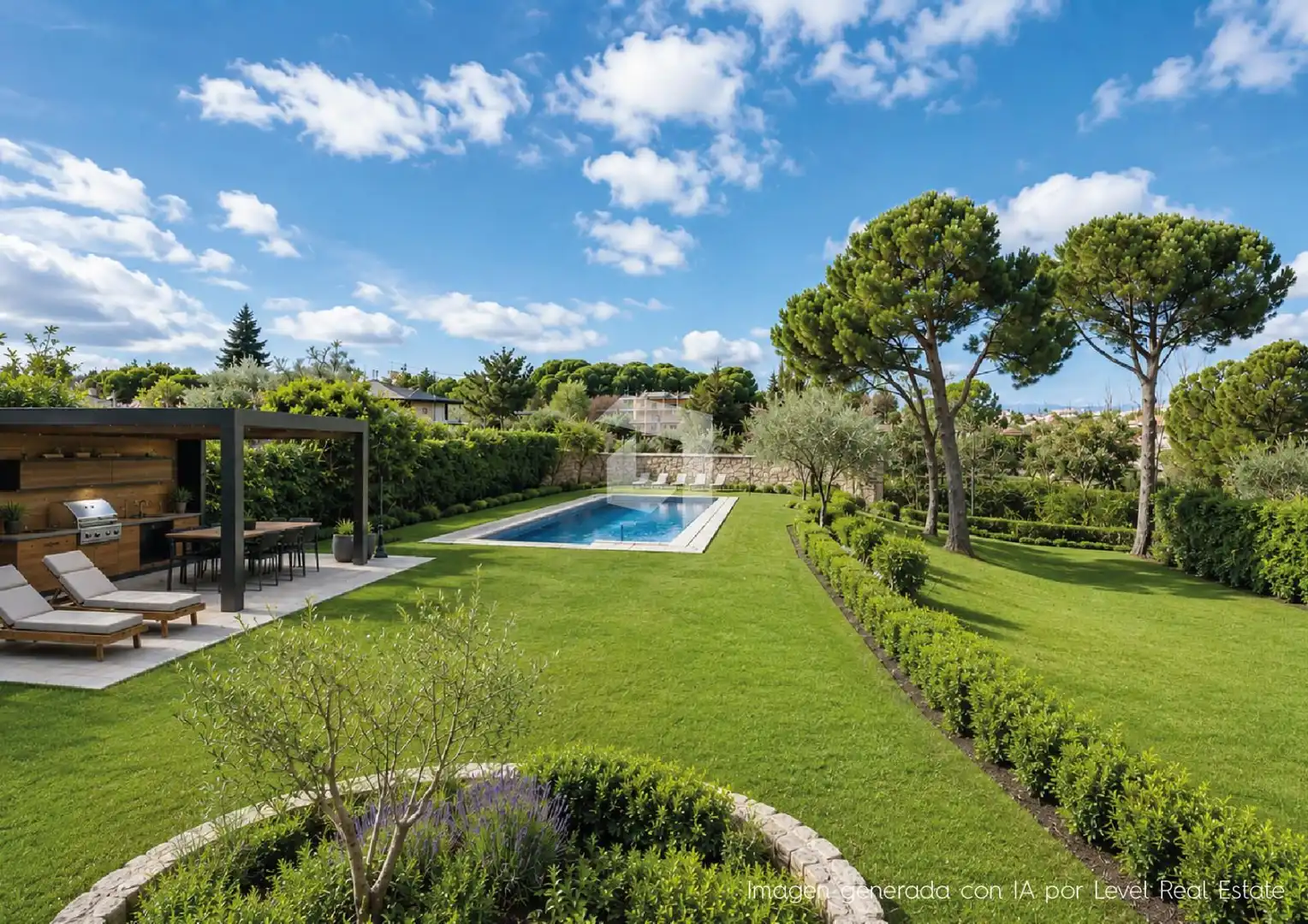 Jardín de Casa o chalet en venta en Pozuelo de Alarcón con Calefacción, Terraza y Piscina