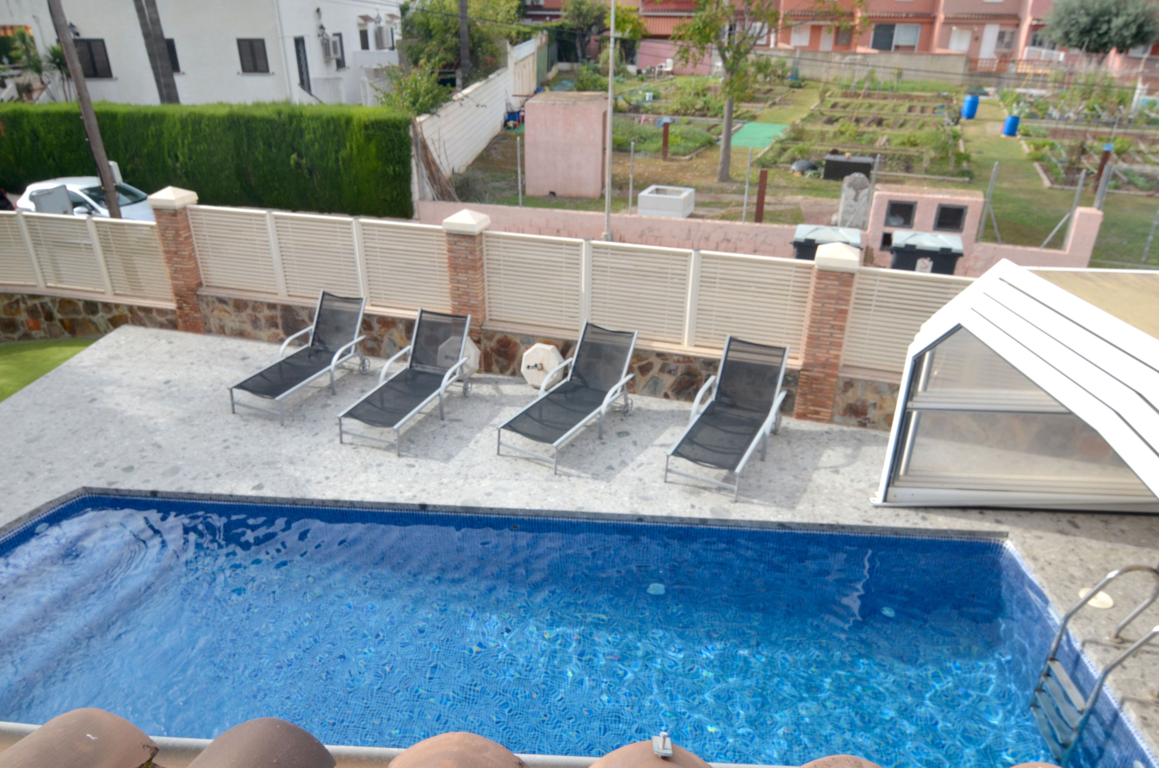 Swimming pool of House or chalet for sale in Benicasim / Benicàssim  with Air Conditioner, Terrace and Storage room