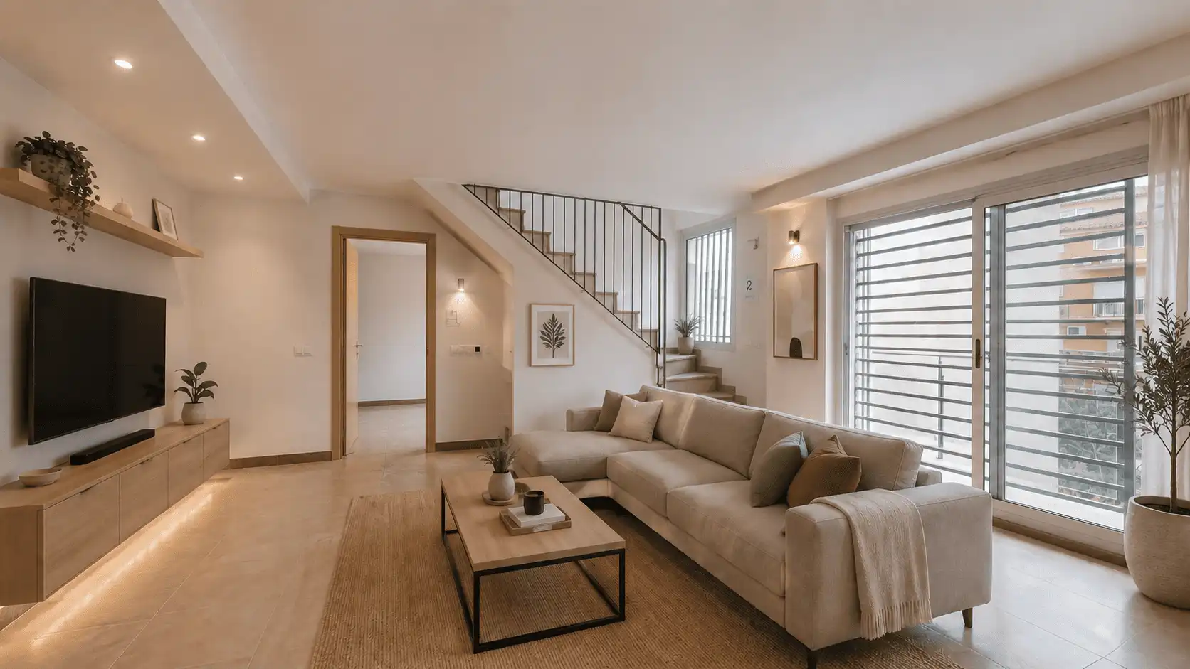 Wohnzimmer von Maisonette zum Verkauf in Rubí mit Terrasse und Abstellraum