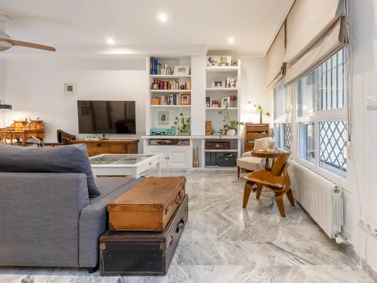 Sala de estar de Piso en venta en Granada con Aire acondicionado, Parquet y Trastero
