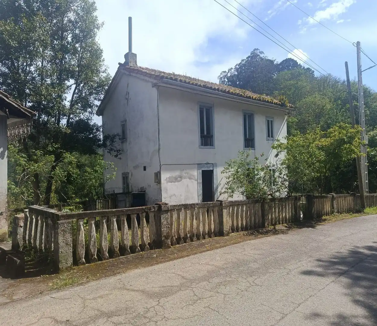 Vista exterior de Finca rústica en venda en Pravia amb Jardí privat, Moblat i Forn