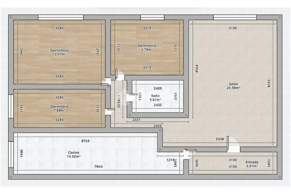Piso en venta en Móstoles con Aire acondicionado, Calefacción y Parquet