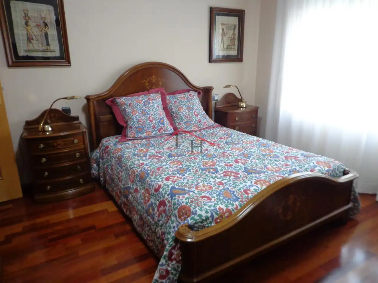 Schlafzimmer von Wohnung zur Miete in León Capital  mit Heizung, Parkett und Terrasse