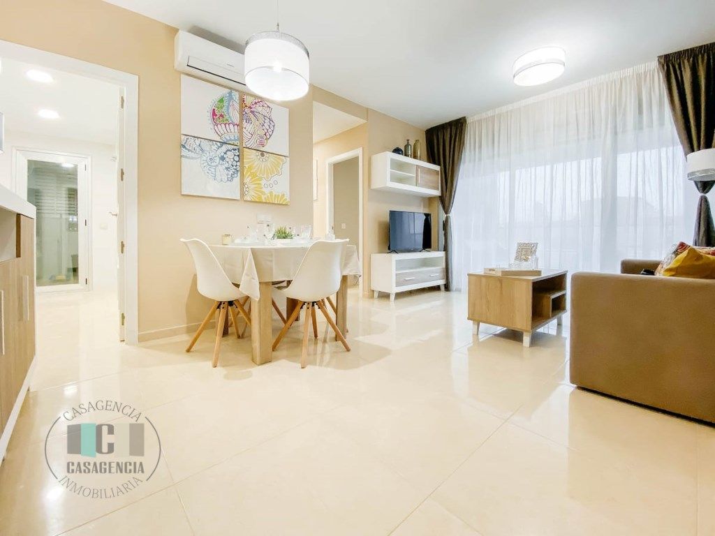 Sala d'estar de Apartament en venda en Oropesa del Mar / Orpesa amb Aire condicionat, Jardí privat i Terrassa