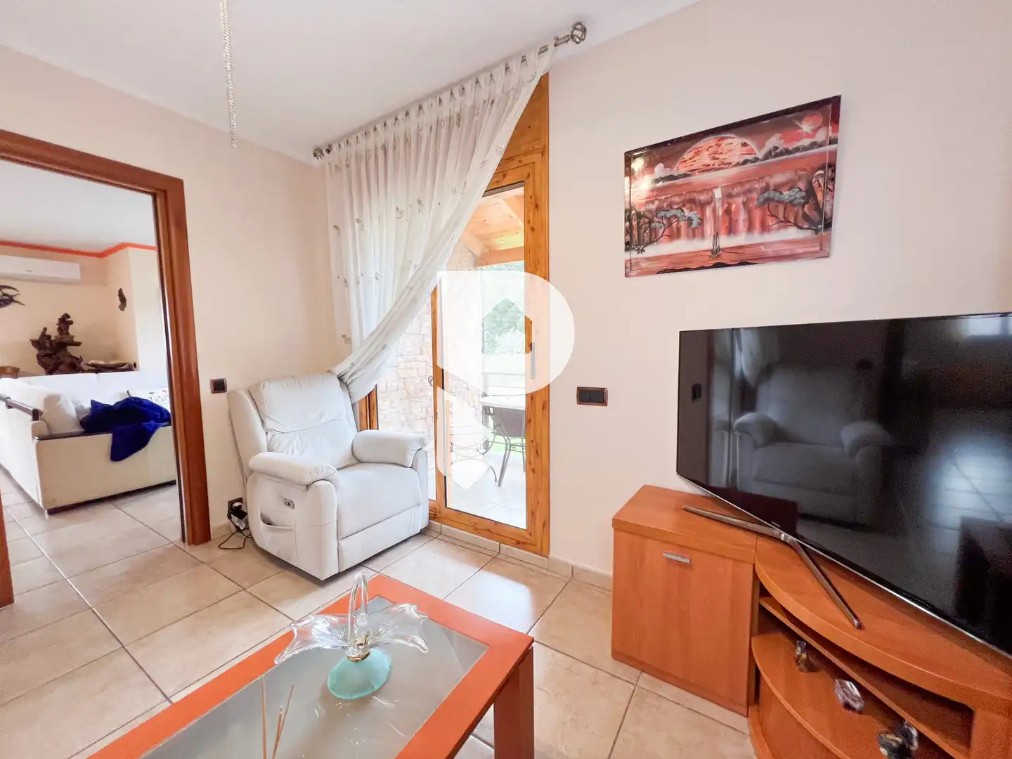 Sala d'estar de Casa o xalet en venda en Vallirana amb Aire condicionat, Calefacció i Jardí privat