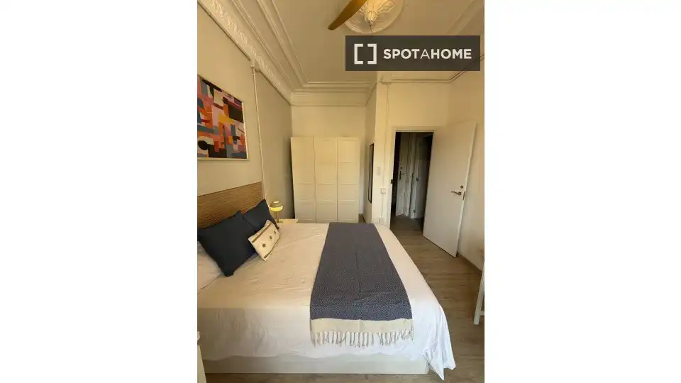 Bedroom of Flat for rent in Barcelona  with Air Conditioner, Heating and Furnished