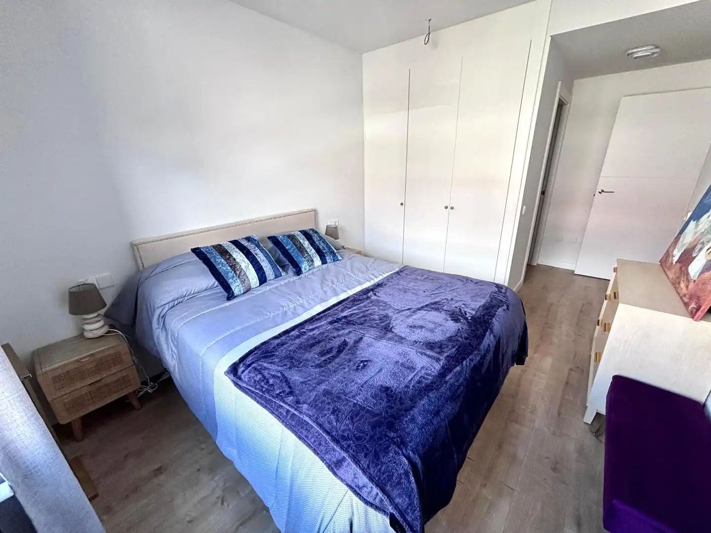 Bedroom of Flat for sale in Gijón   with Heating, Private garden and Parquet flooring