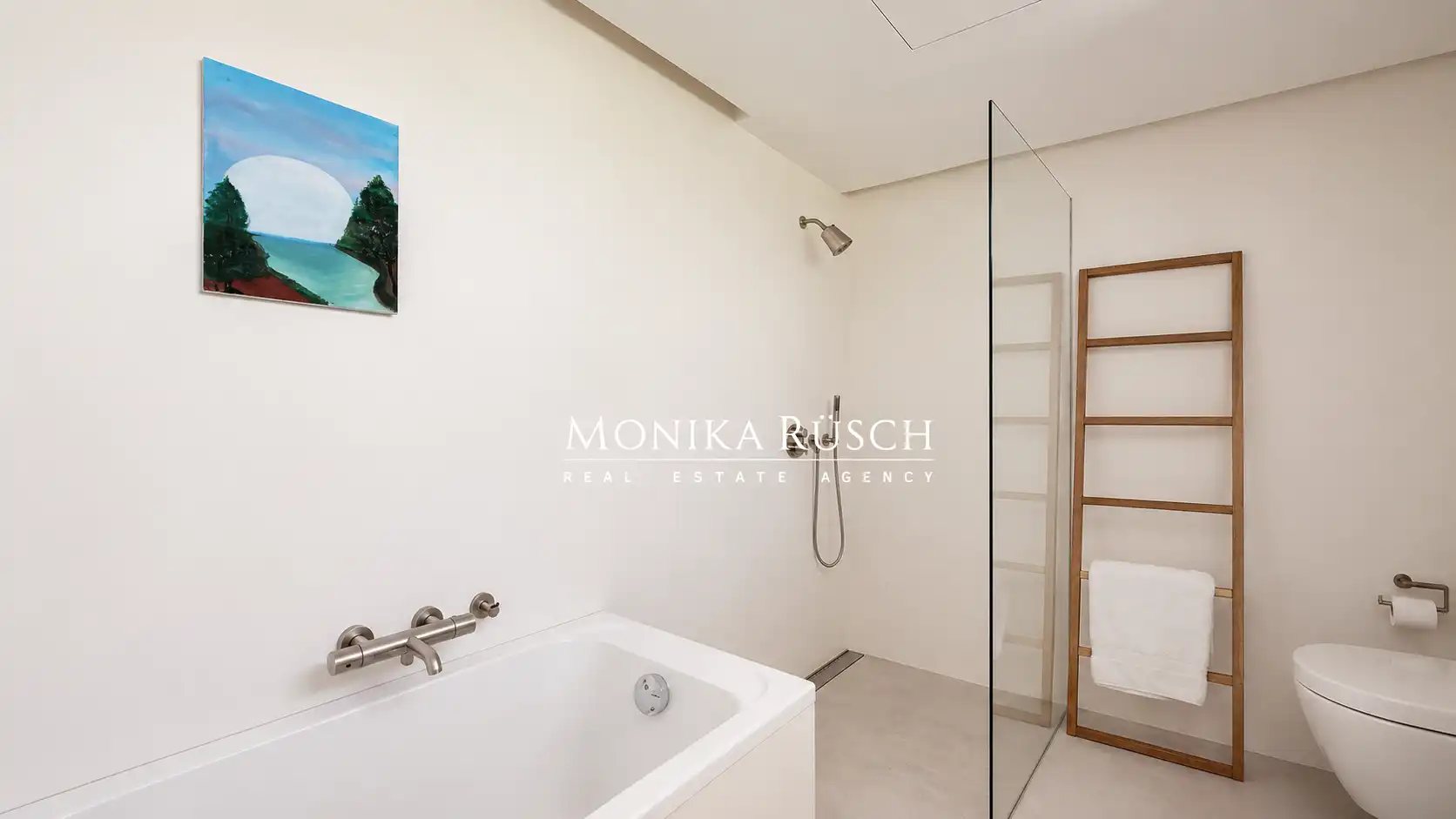 Bathroom of Houses for rent in Castelldefels  with Air Conditioner, Heating and Private garden