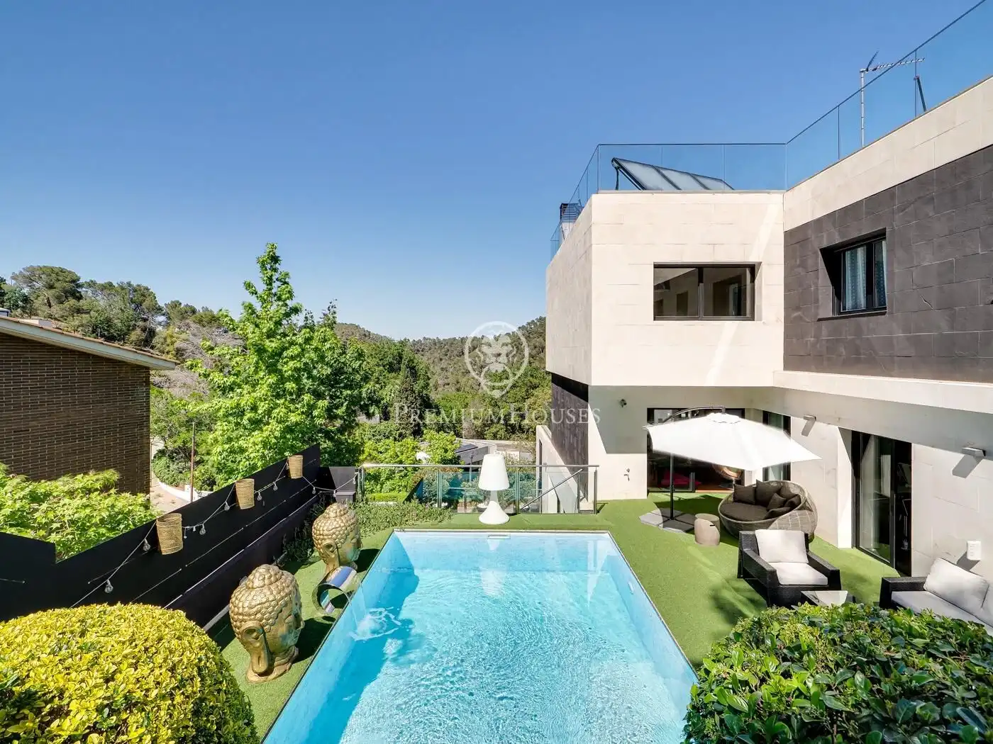 Jardín de Casa o chalet en venta en Barcelona con Aire acondicionado, Jardín privado y Terraza