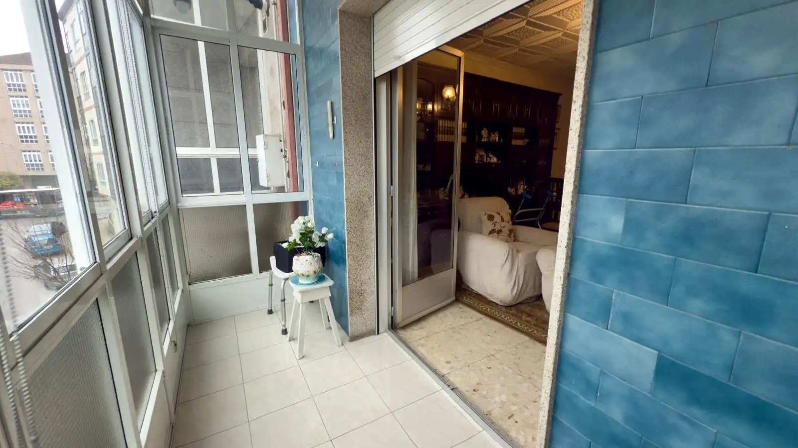 Balcony of Flat for sale in Ourense Capital   with Heating, Storage room and Furnished