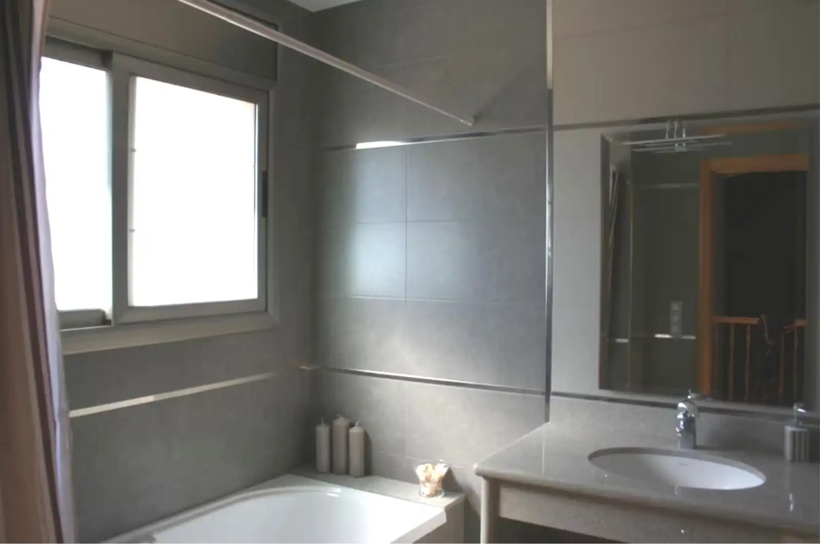 Baño de Casa o chalet en venta en L'Aldea con Aire acondicionado, Jardín privado y Parquet