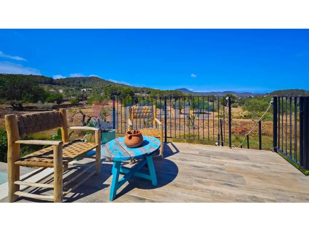Terrace of Country homes for rent in Sant Josep de sa Talaia  with Air Conditioner, Private garden and Terrace