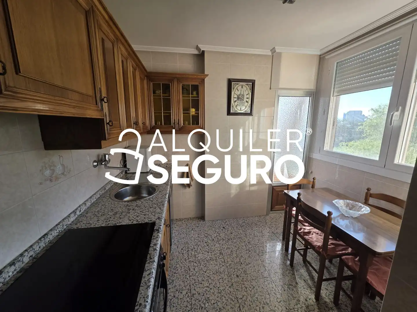 Kitchen of Flat for rent in Burgos  with Heating, Terrace and Furnished
