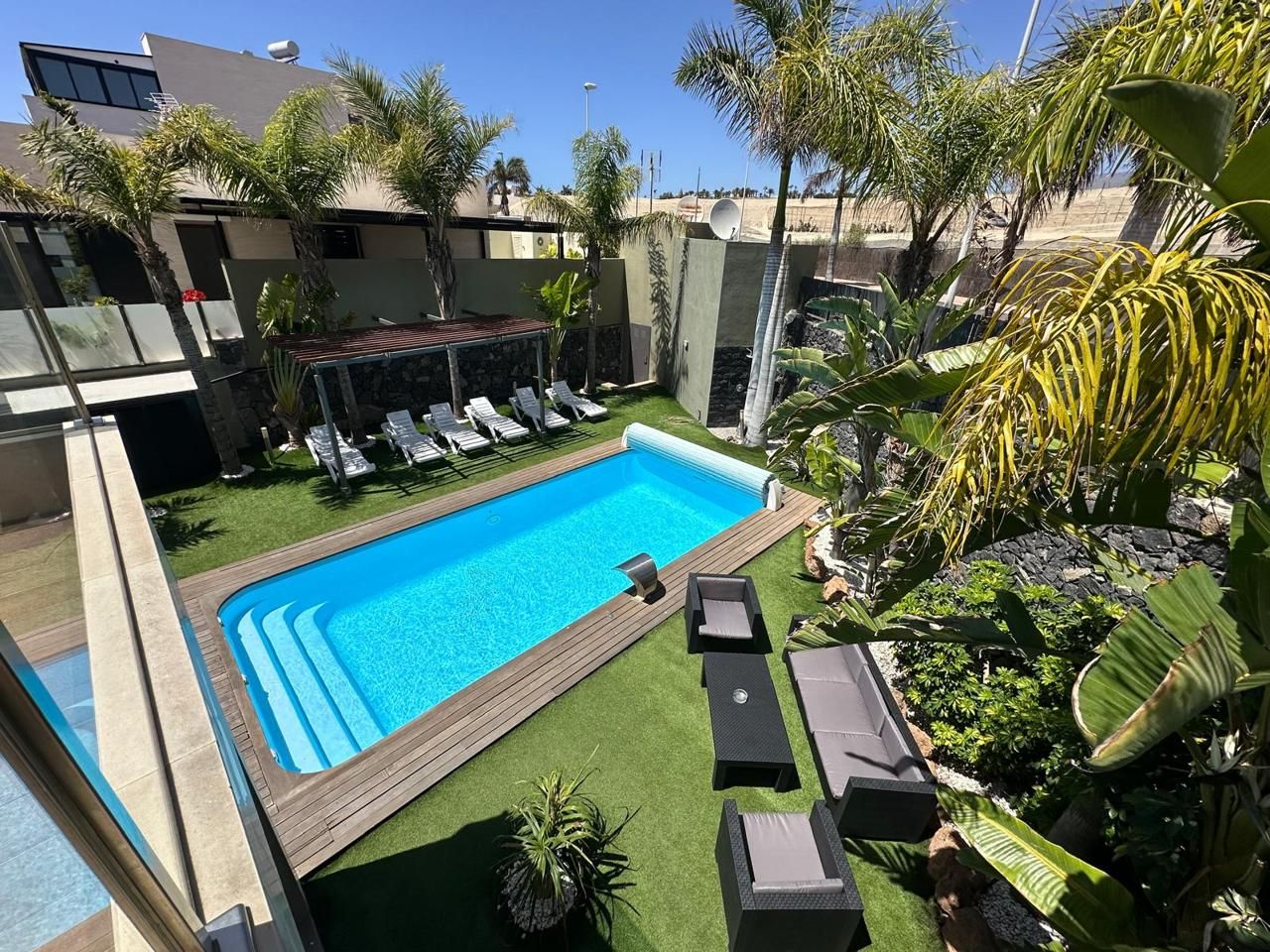 Piscina de Casa o xalet de lloguer en Adeje amb Aire condicionat, Jardí privat i Terrassa