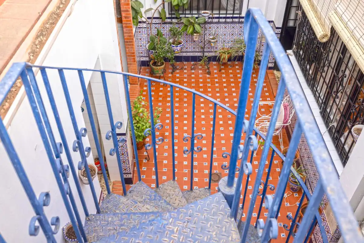 Terrassa de Casa adosada en venda en Dos Hermanas amb Aire condicionat, Calefacció i Jardí privat