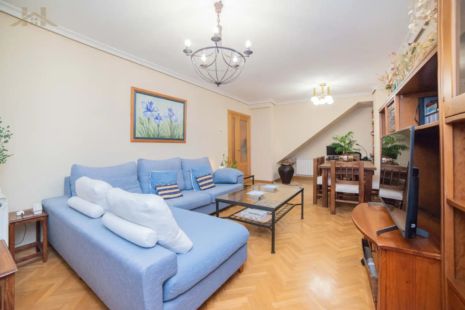 Sala d'estar de Dúplex en venda en Torrelodones amb Calefacció, Parquet i Traster