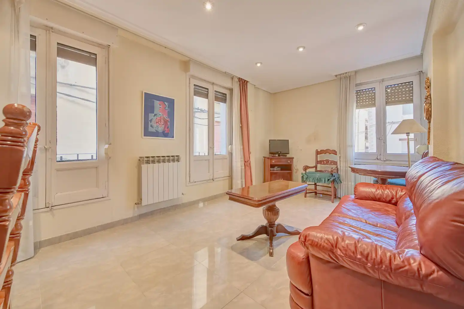 Sala de estar de Casa o chalet en venta en Falces con Calefacción, Parquet y Terraza