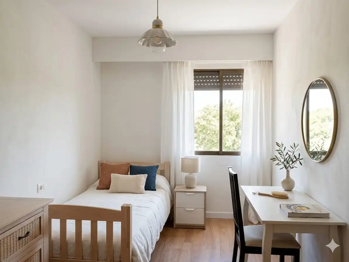 Schlafzimmer von Wohnung zum Verkauf in Valencia mit Klimaanlage, Heizung und Parkett