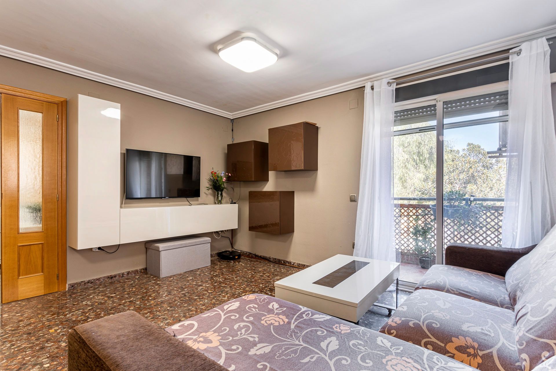 Living room of Flat for sale in Benetússer  with Air Conditioner, Terrace and Balcony