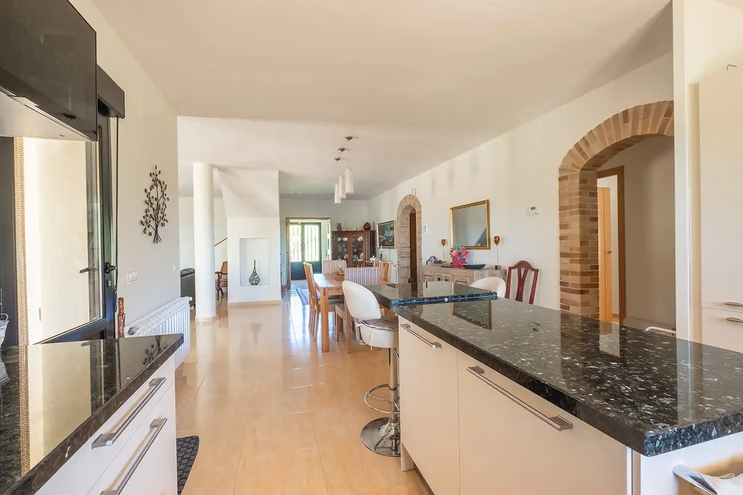 Cocina de Finca rústica en venta en Montánchez con Aire acondicionado, Calefacción y Jardín privado