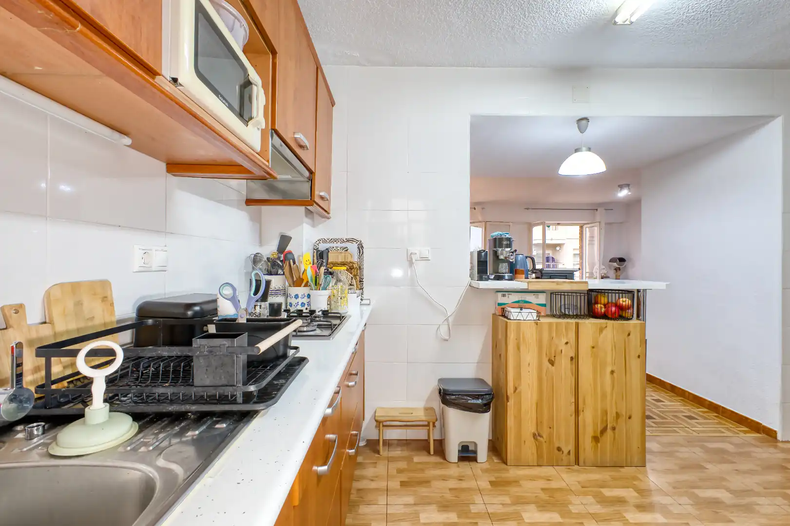 Küche von Wohnung zum Verkauf in Mutxamel mit Parkett, Terrasse und Möbliert