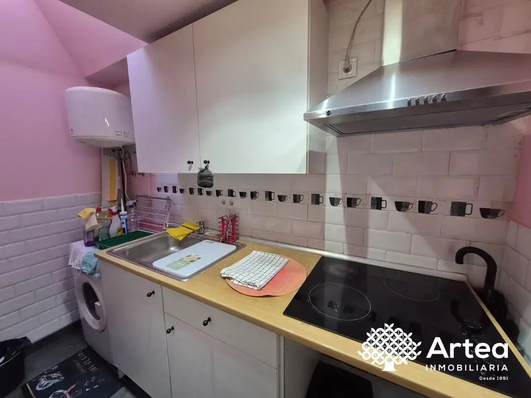 Cocina de Piso de alquiler en Bilbao  con Lavadora y Microondas