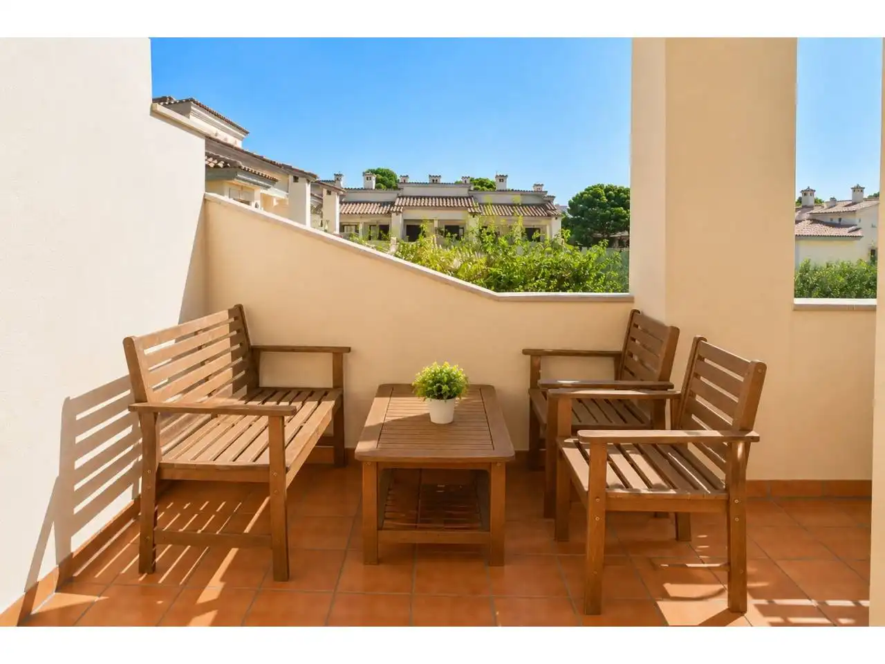 Terrace of Detached homes for rent in Mont-roig del Camp  with Air Conditioner, Terrace and Furnished