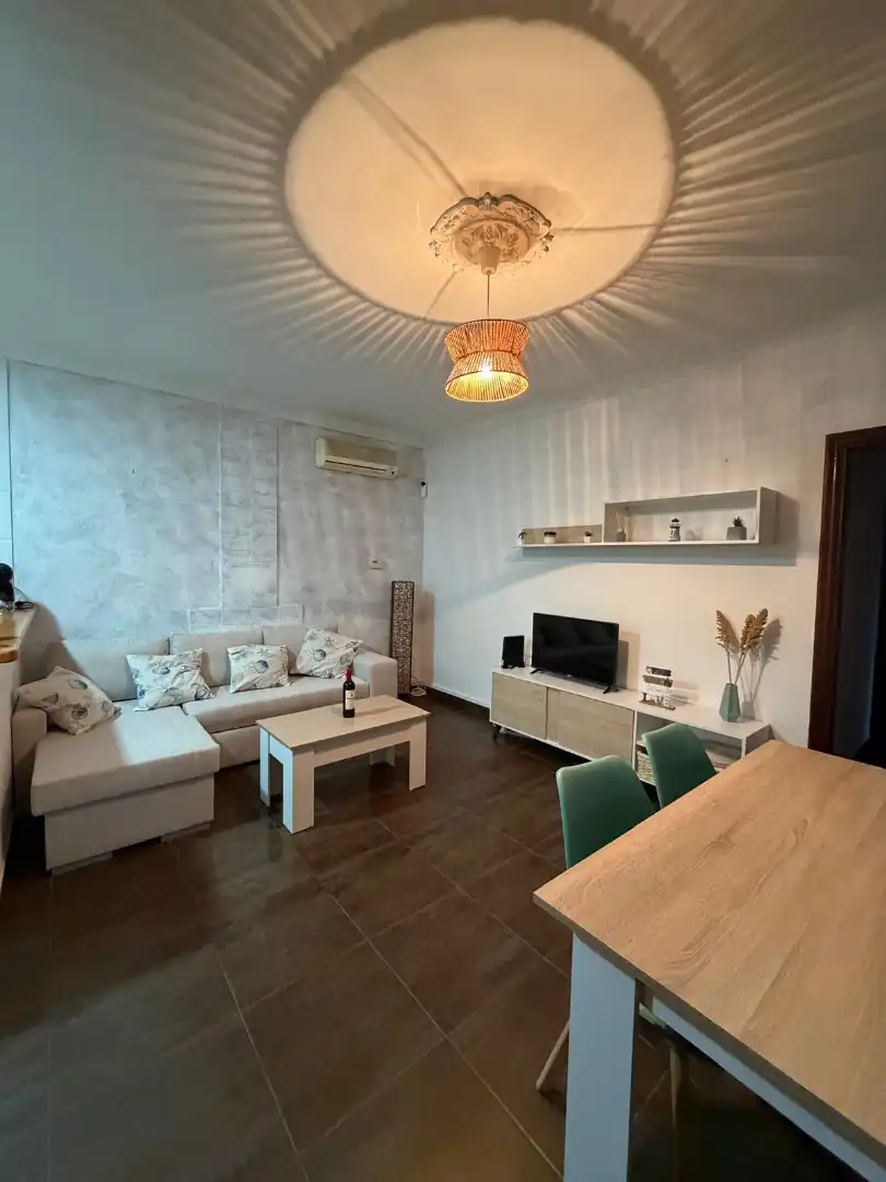 Sala de estar de Casa o chalet de alquiler en L'Ametlla de Mar  con Aire acondicionado, Calefacción y Jardín privado