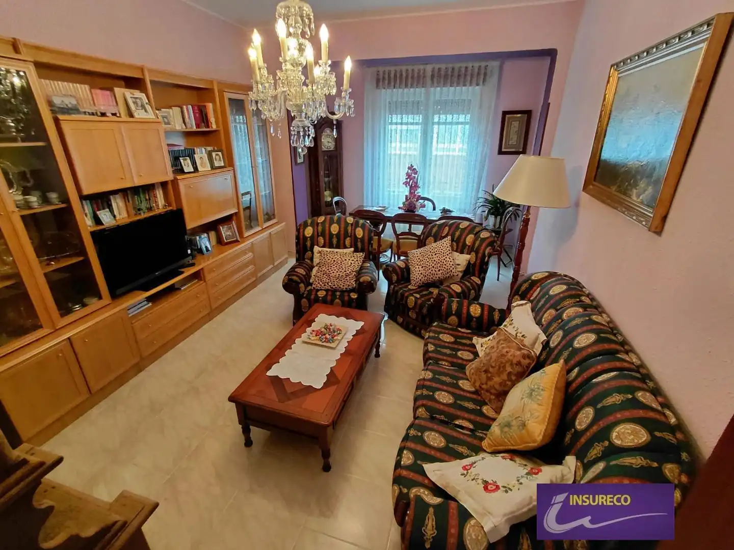 Sala de estar de Piso en venta en León Capital  con Calefacción, Parquet y Trastero