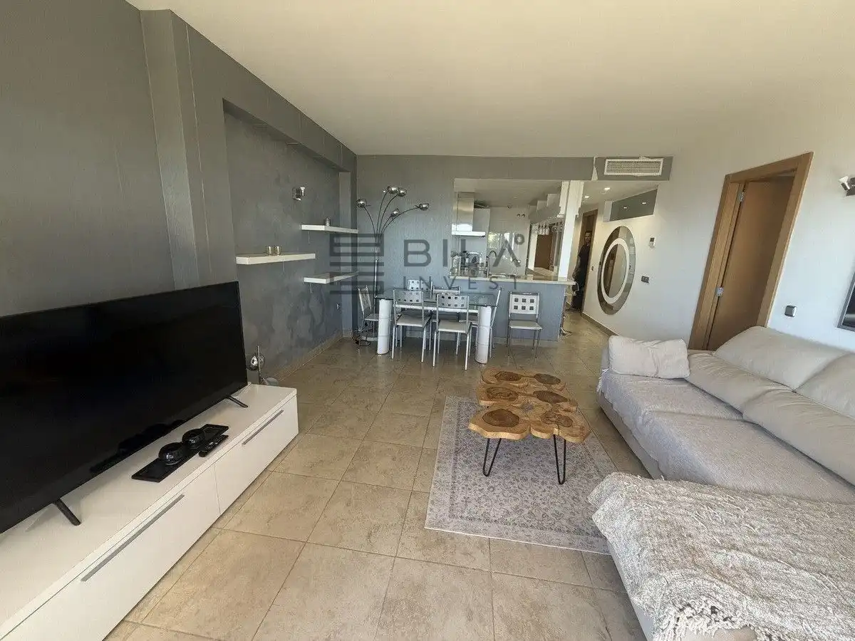 Sala de estar de Piso en venta en Benalmádena con Aire acondicionado, Terraza y Piscina