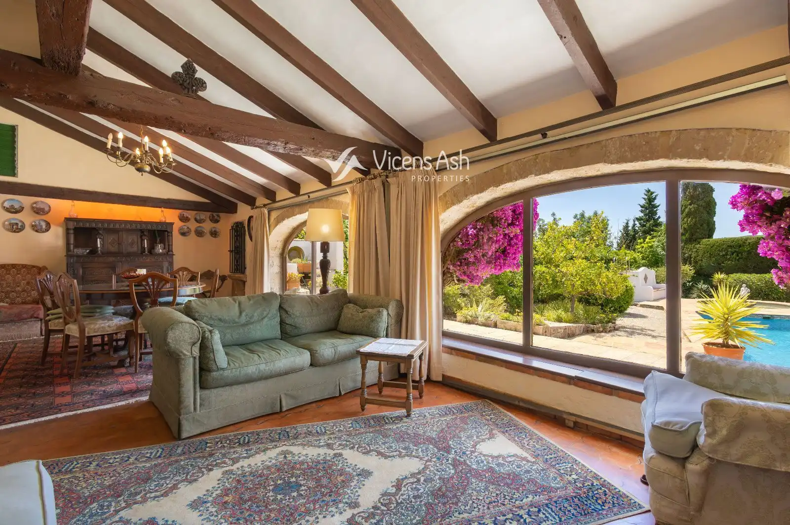 Living room of Houses for sale in Jávea / Xàbia  with Storage room, Swimming Pool and Furnished