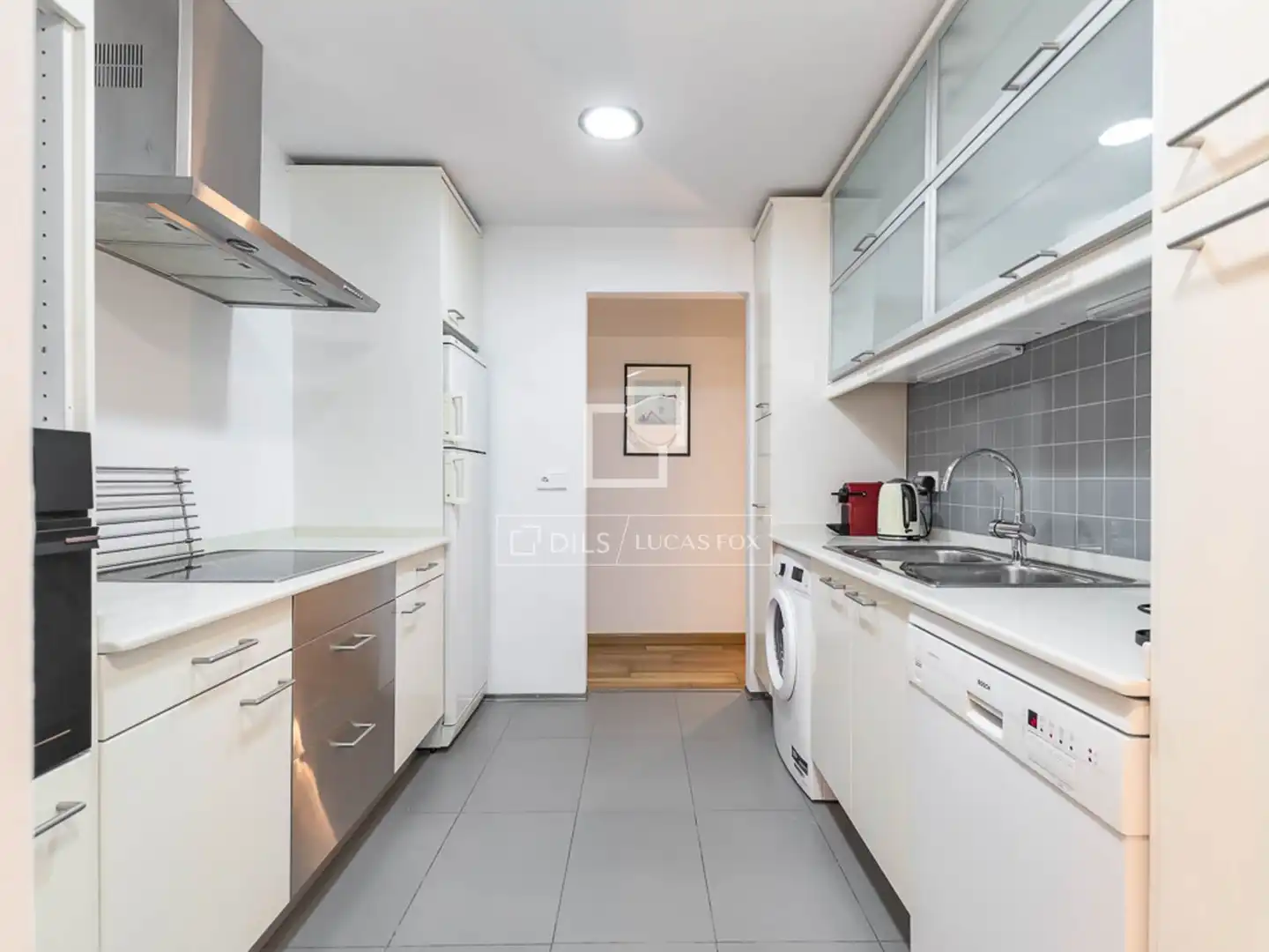 Küche von Wohnung zum Verkauf in Barcelona mit Klimaanlage, Heizung und Parkett