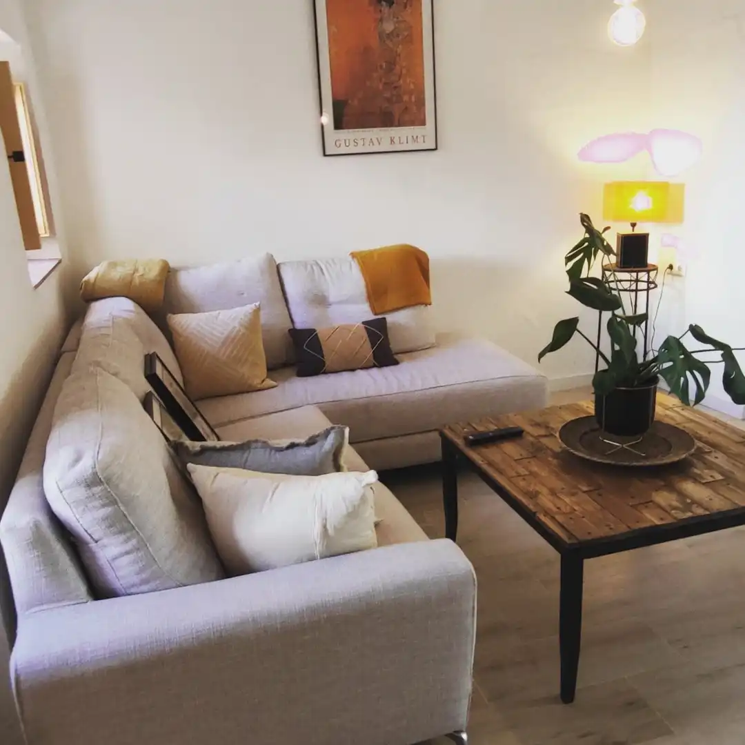 Sala de estar de Finca rústica en venta en Polop con Aire acondicionado, Calefacción y Terraza