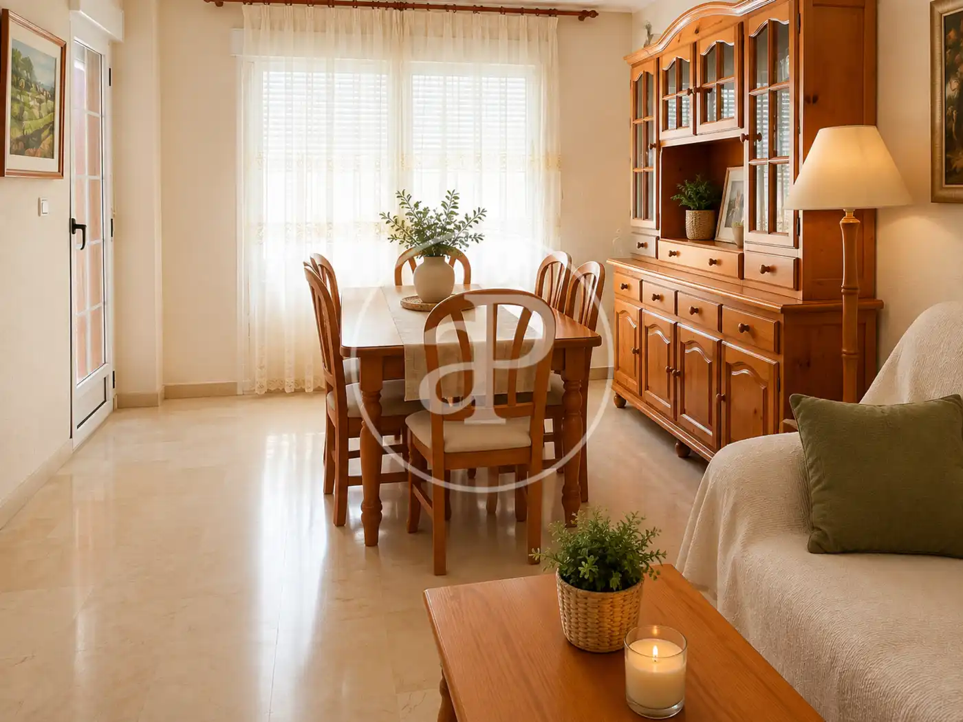 Comedor de Piso de alquiler en Santa Pola con Calefacción, Trastero y Amueblado