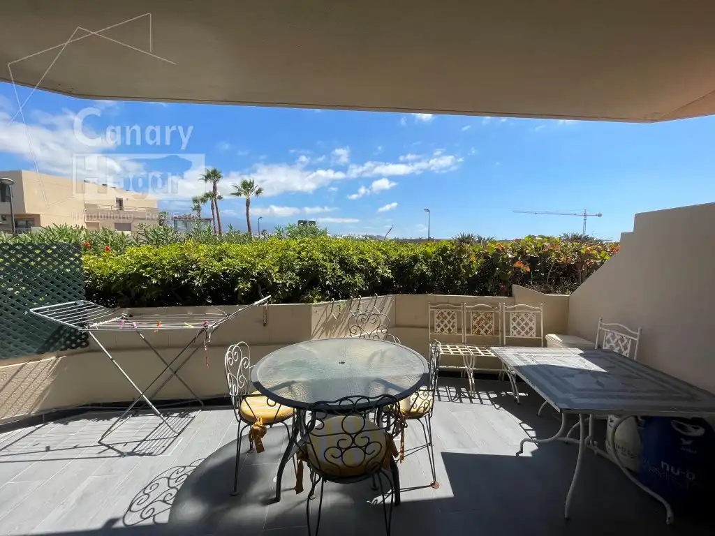 Terraza de Apartamento en venta en Granadilla de Abona con Calefacción, Jardín privado y Amueblado