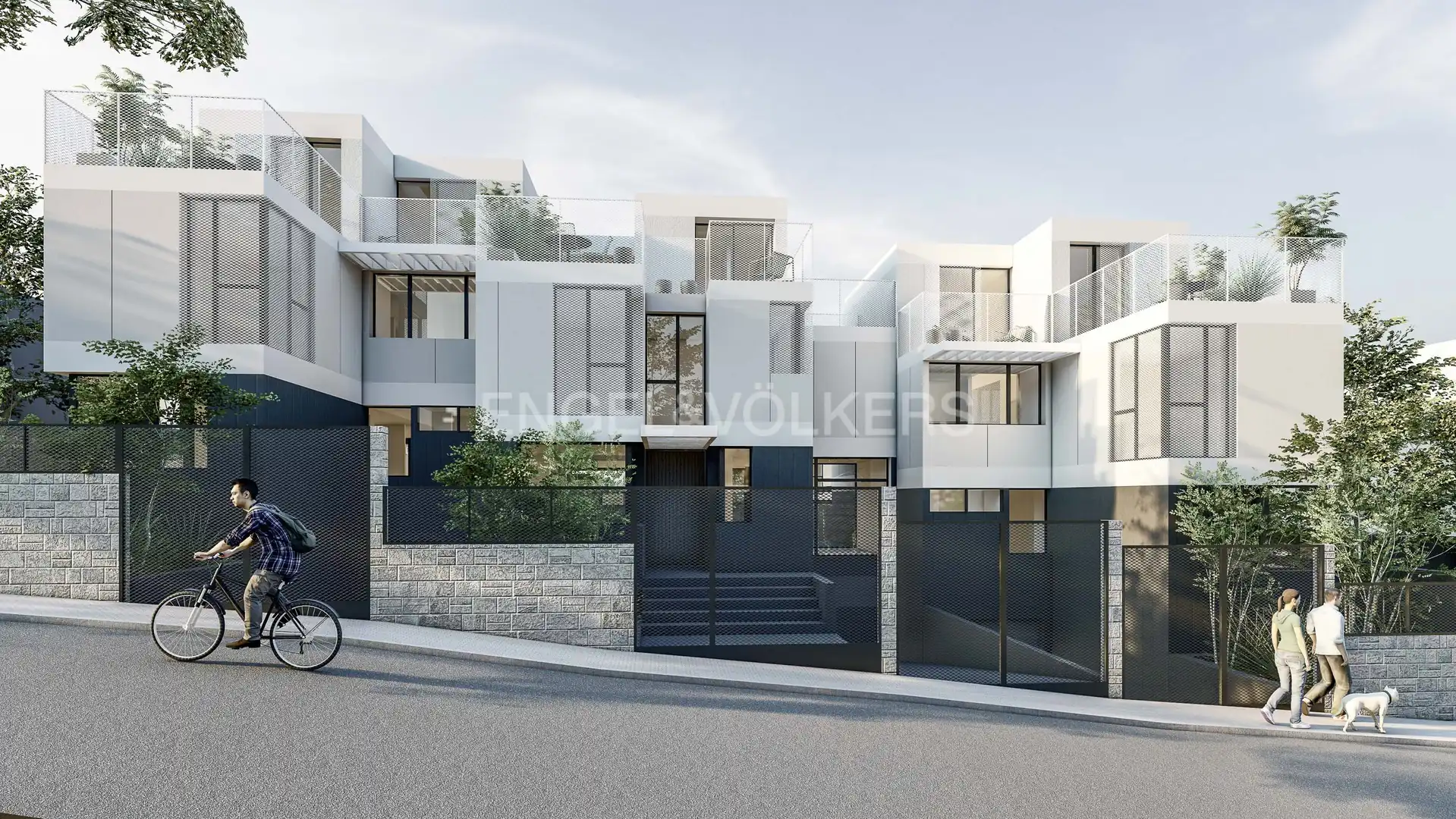 Vista exterior de Casa adosada en venta en Pozuelo de Alarcón con Aire acondicionado, Calefacción y Jardín privado