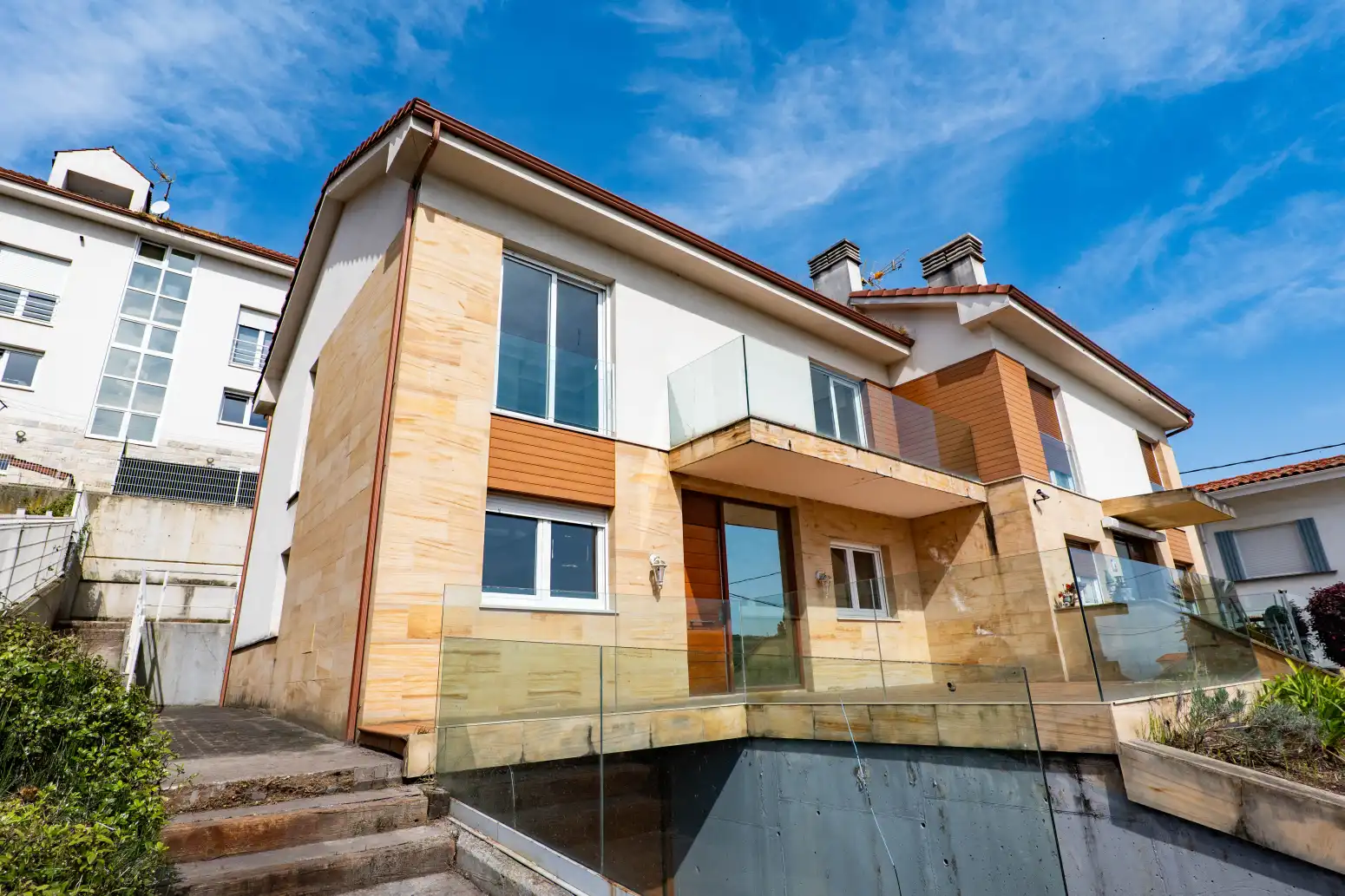 Vista exterior de Casa o chalet en venta en Castrillón con Calefacción, Jardín privado y Terraza