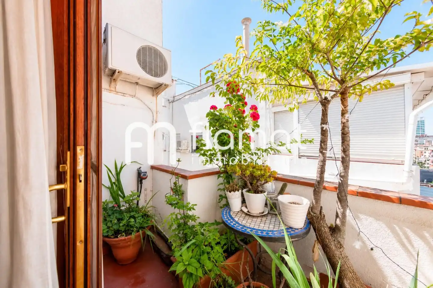 Balcony of Attic for sale in Barcelona  with Air Conditioner, Terrace and Furnished