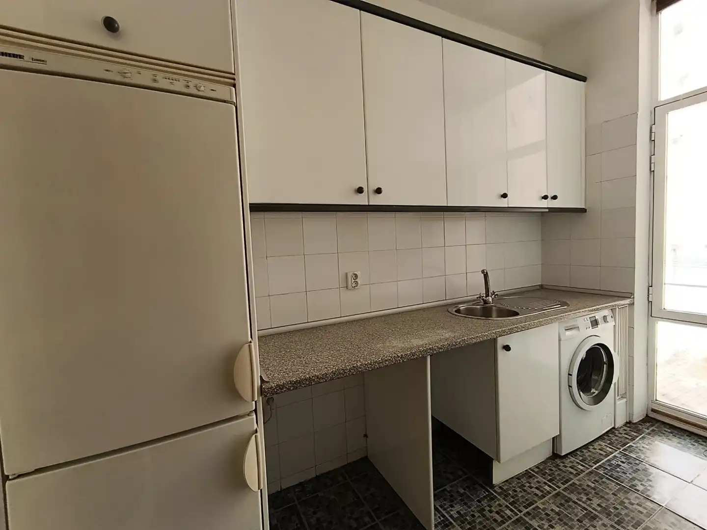 Küche von Wohnung zur Miete in Madrid mit Klimaanlage, Heizung und Parkett