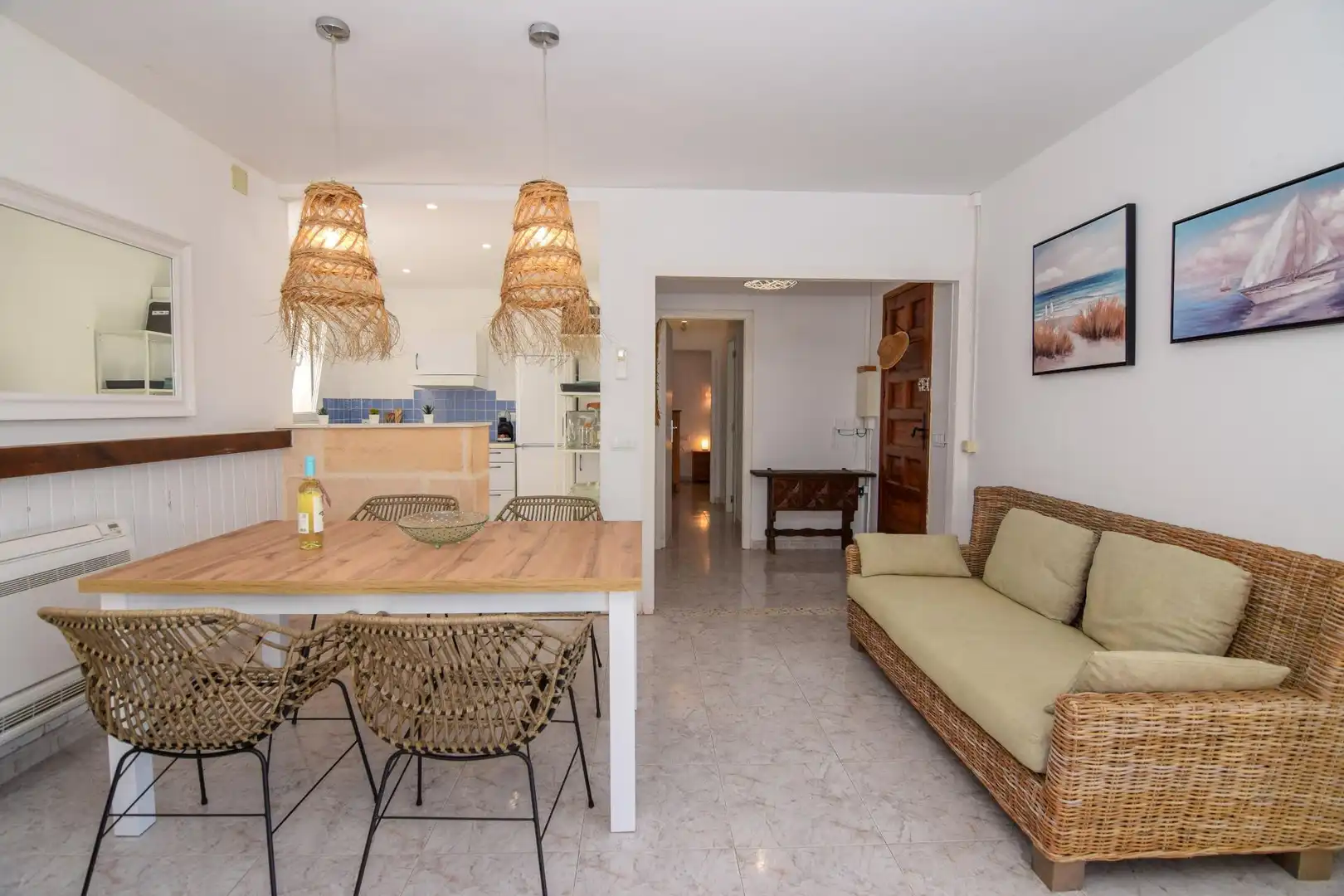 Menjador de Casa o xalet de lloguer en Artà amb Aire condicionat, Calefacció i Jardí privat
